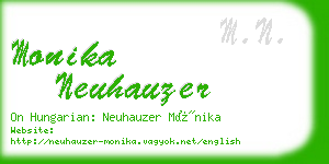 monika neuhauzer business card